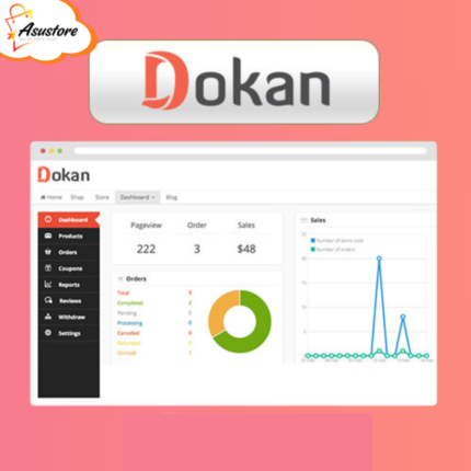 Dokan Plugin Pro Version with Lifetime Updates - All Features Unlocked (Best Multivendor WordPress Plugin)
